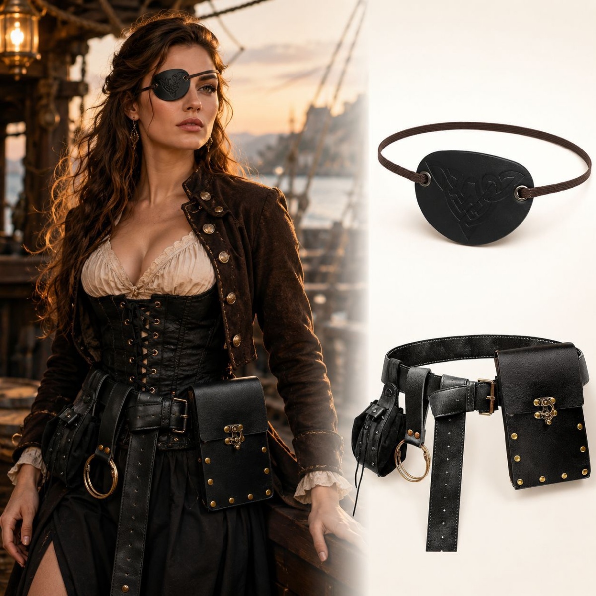 Medieval Retro Belts, Pouches, - Costumes review and price