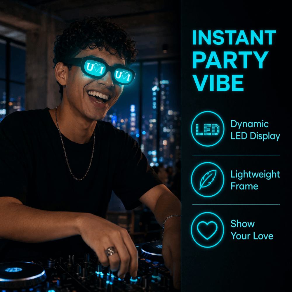 Special Effect LED Glasses Glo - Glow In The Dark Party Glasses review and price