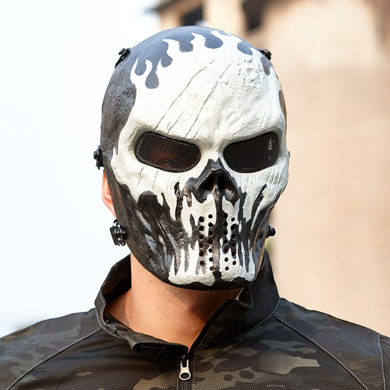 Men's Skull Warrior Mask Cool  - Led Purge Mask Halloween review and price